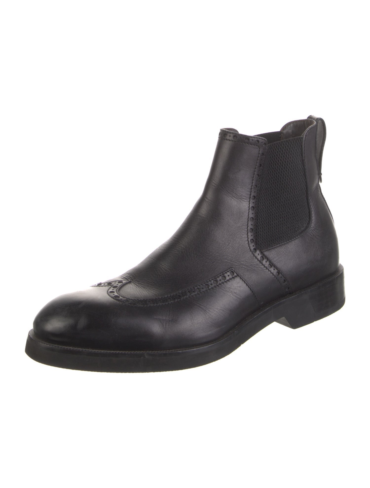 Ermenegildo Zegna Leather Chelsea Boots