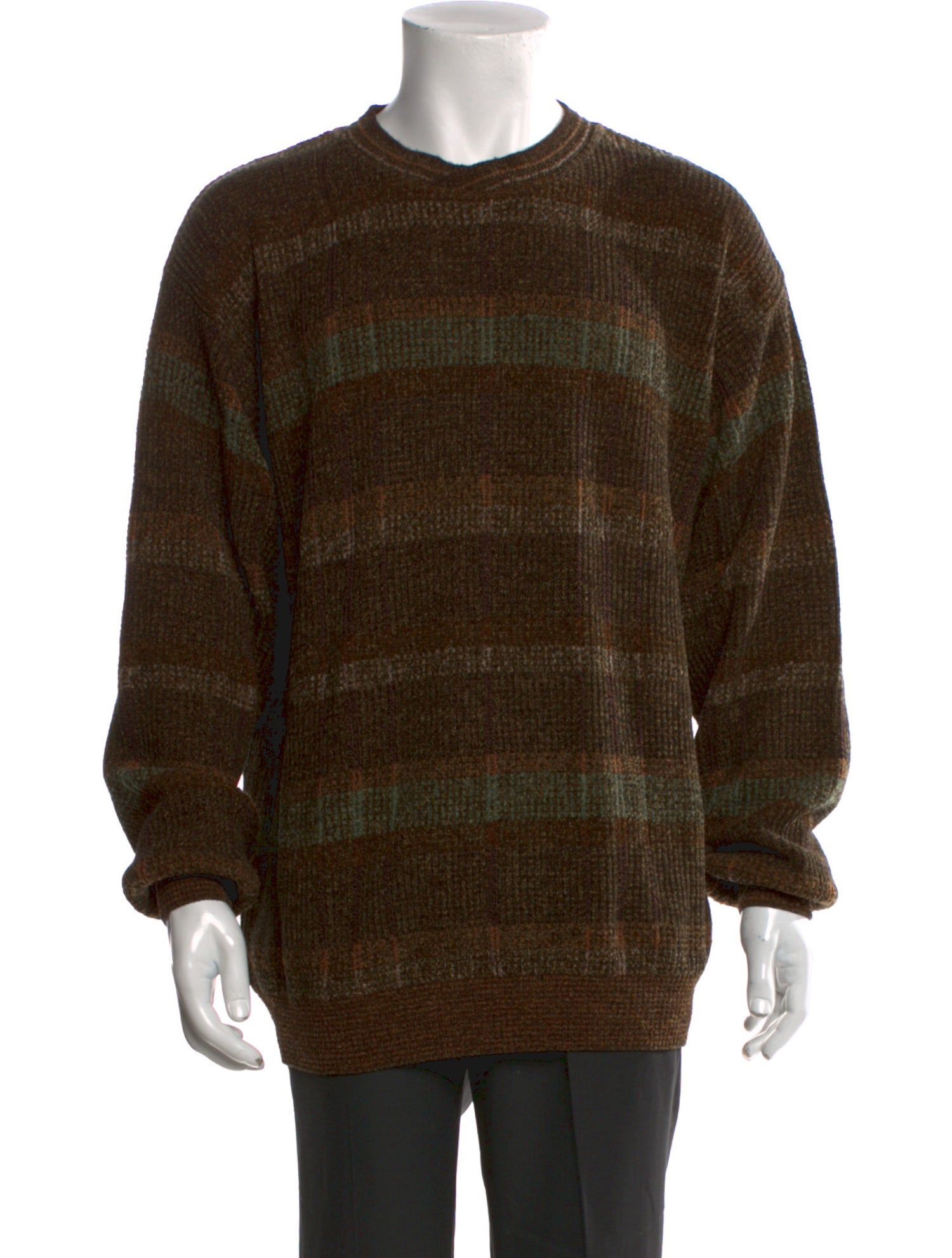 Ermenegildo Zegna Striped Crew Neck Pullover