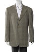 Ermenegildo Zegna Wool Plaid Print Blazer
