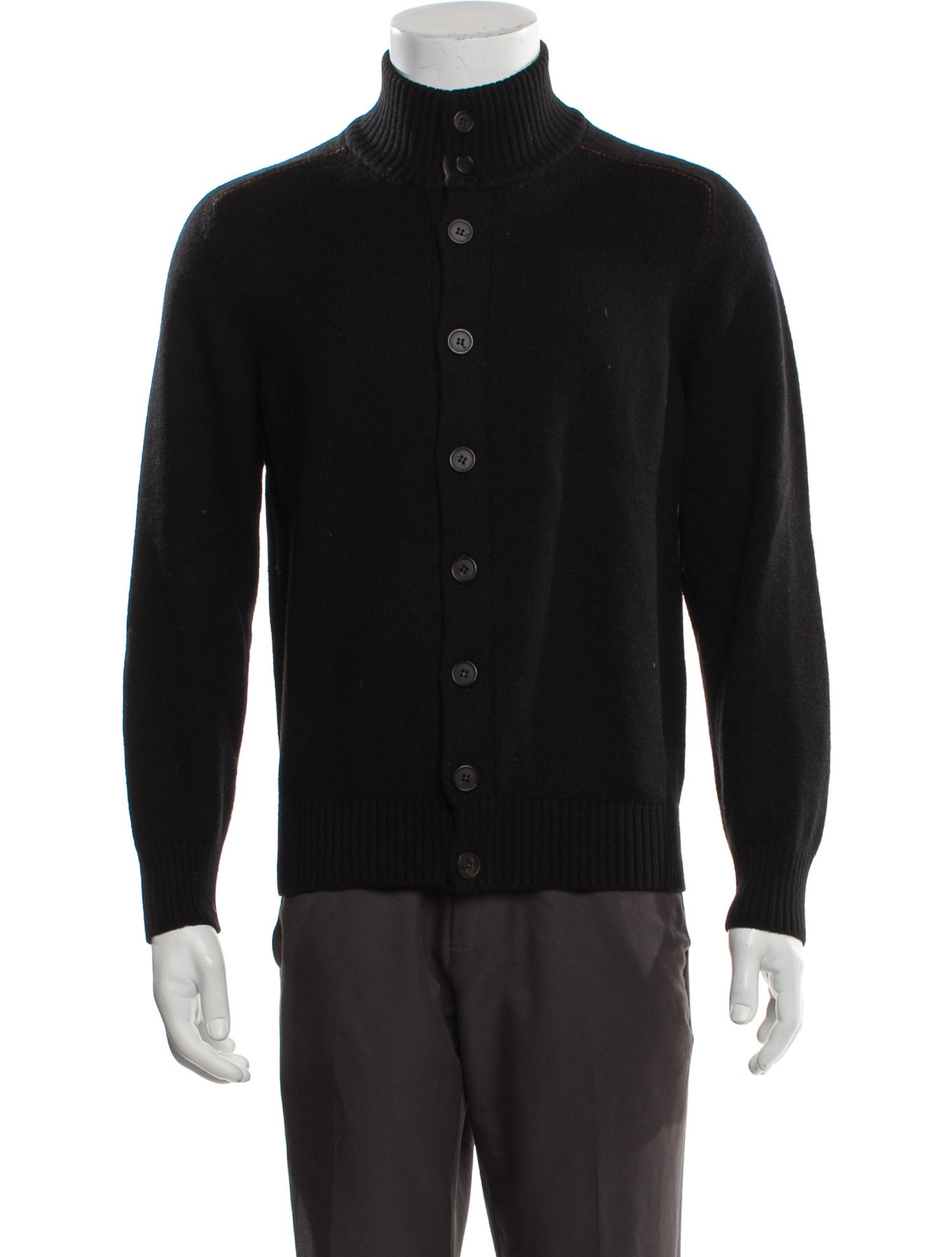 Ermenegildo Zegna Wool Turtleneck Cardigan