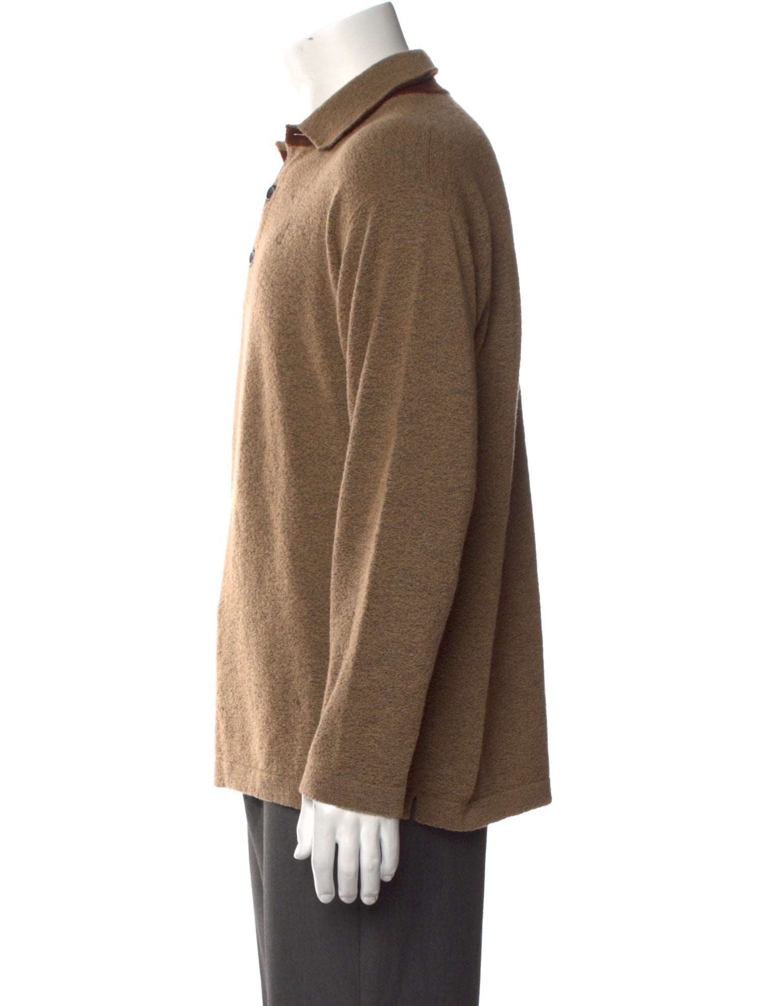 Ermenegildo Zegna Wool Collar Polo Sweater