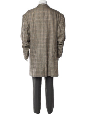 Ermenegildo Zegna Plaid Print Two-Piece Blazer