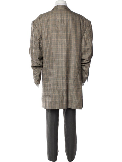 Ermenegildo Zegna Plaid Print Two-Piece Blazer