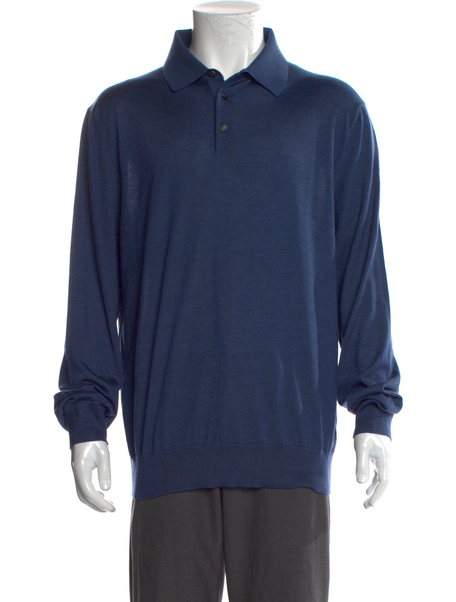 Ermenegildo Zegna Cashmere Collar Polo Sweater