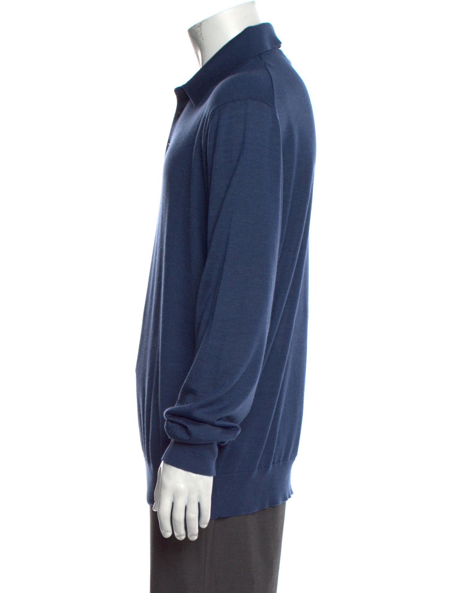 Ermenegildo Zegna Cashmere Collar Polo Sweater