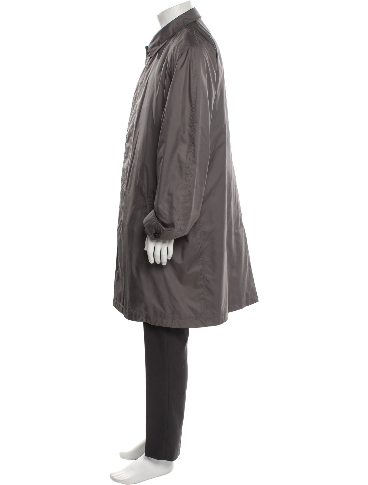 Ermenegildo Zegna Leather Trench Coat