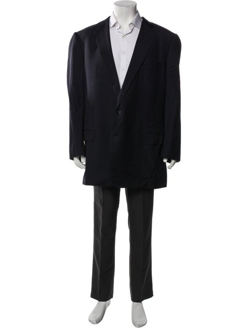 Ermenegildo Zegna Wool Embroidered Accent Blazer