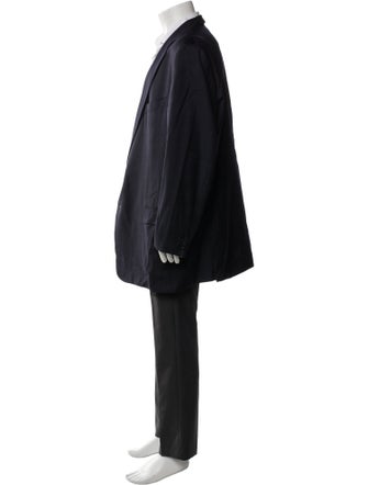 Ermenegildo Zegna Wool Embroidered Accent Blazer