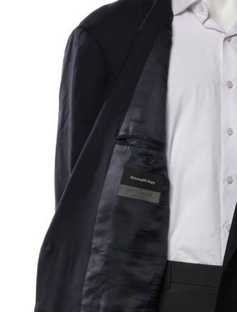 Ermenegildo Zegna Wool Embroidered Accent Blazer