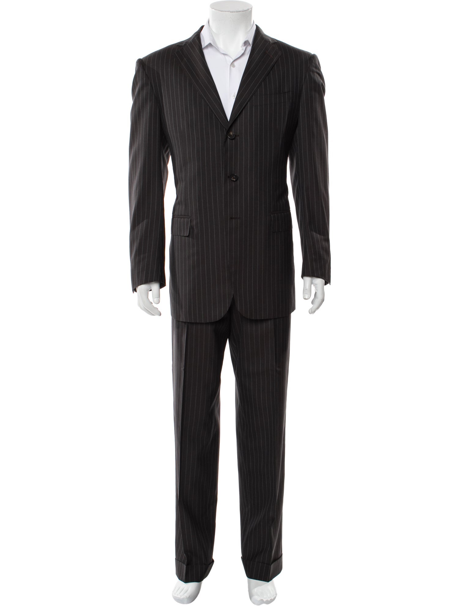 Ermenegildo Zegna Silk Striped Two-Piece Suit