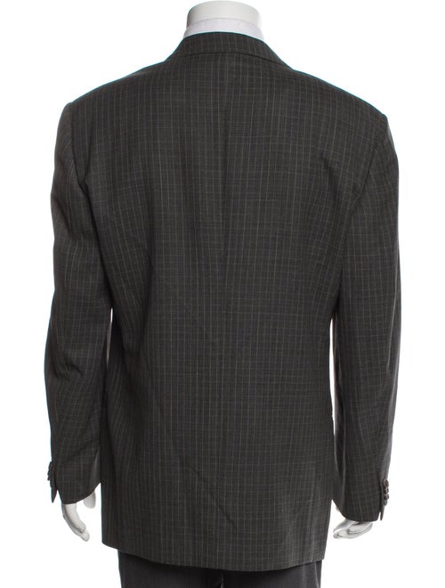 Ermenegildo Zegna Wool Plaid Print Blazer