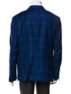 Ermenegildo Zegna Wool Plaid Print Jacket
