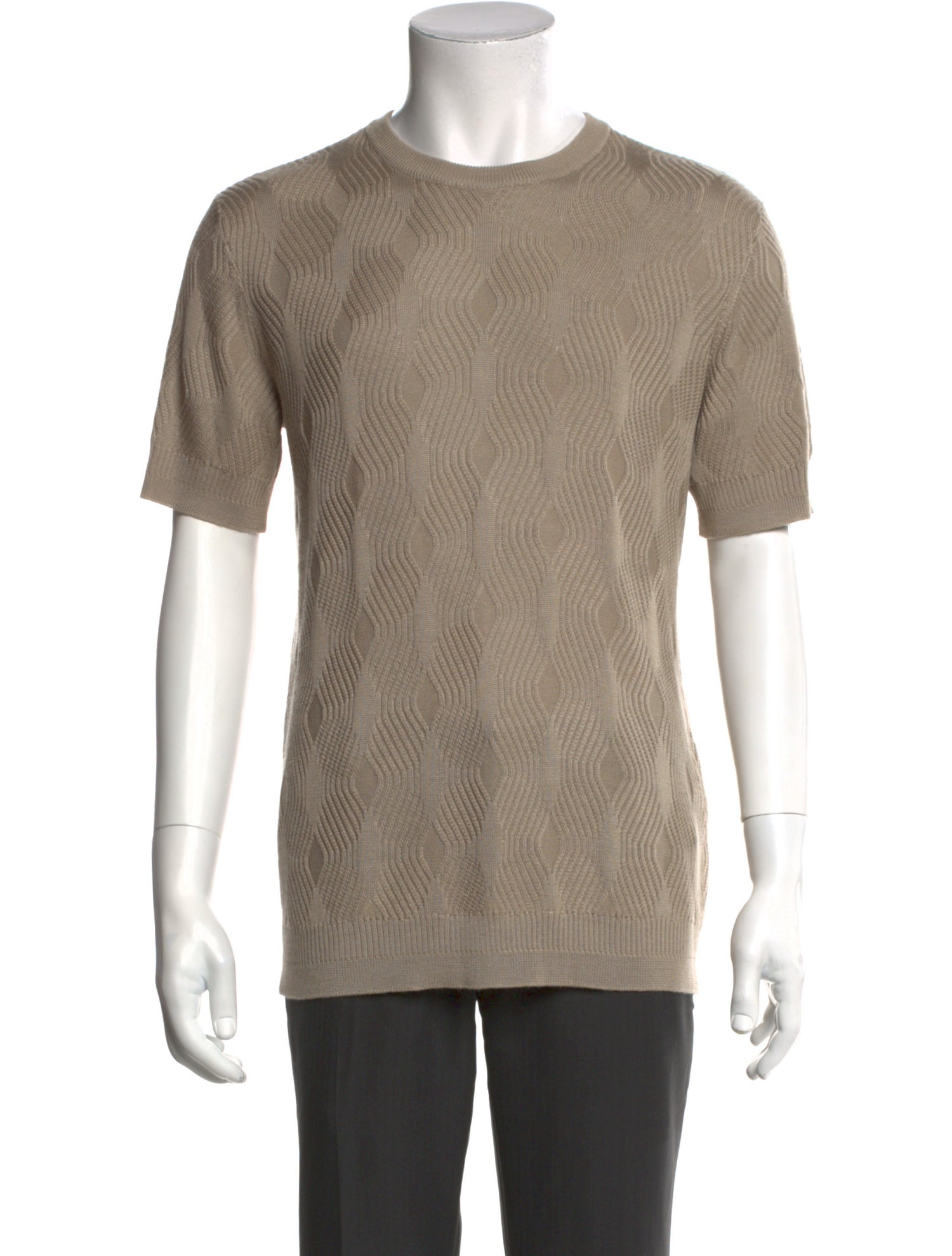 Ermenegildo Zegna Crew Neck Short Sleeve Pullover