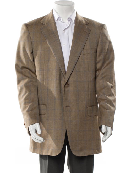 Ermenegildo Zegna Wool Plaid Print Two-Piece Blazer
