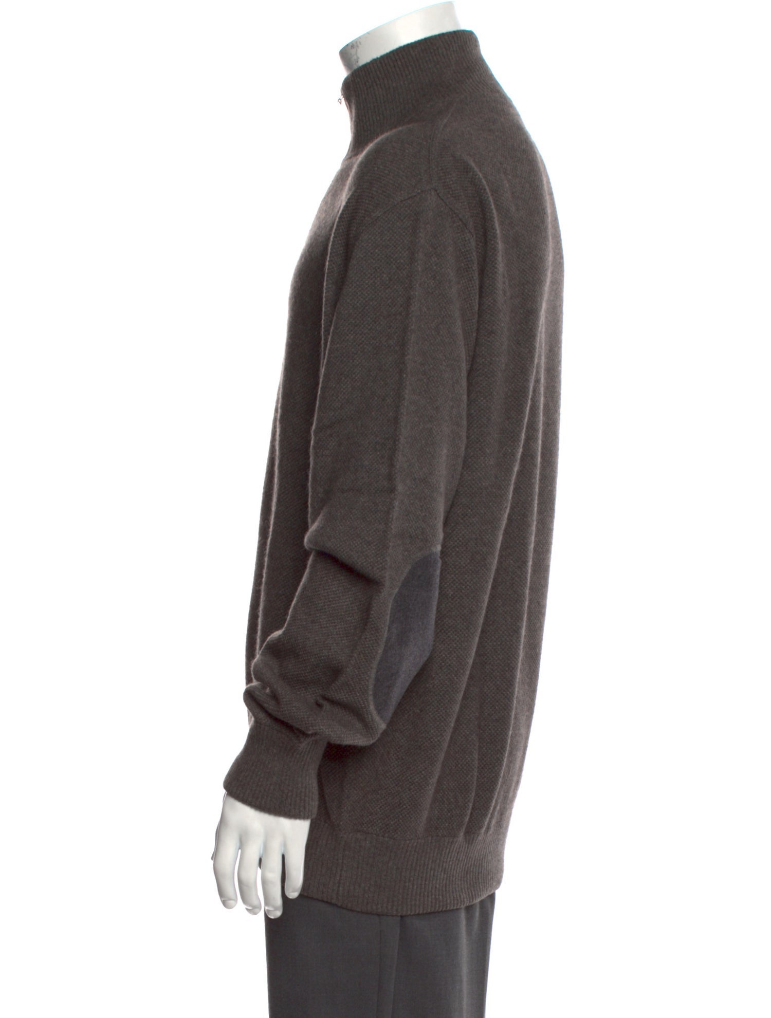 Ermenegildo Zegna Mock Neck Long Sleeve Pullover