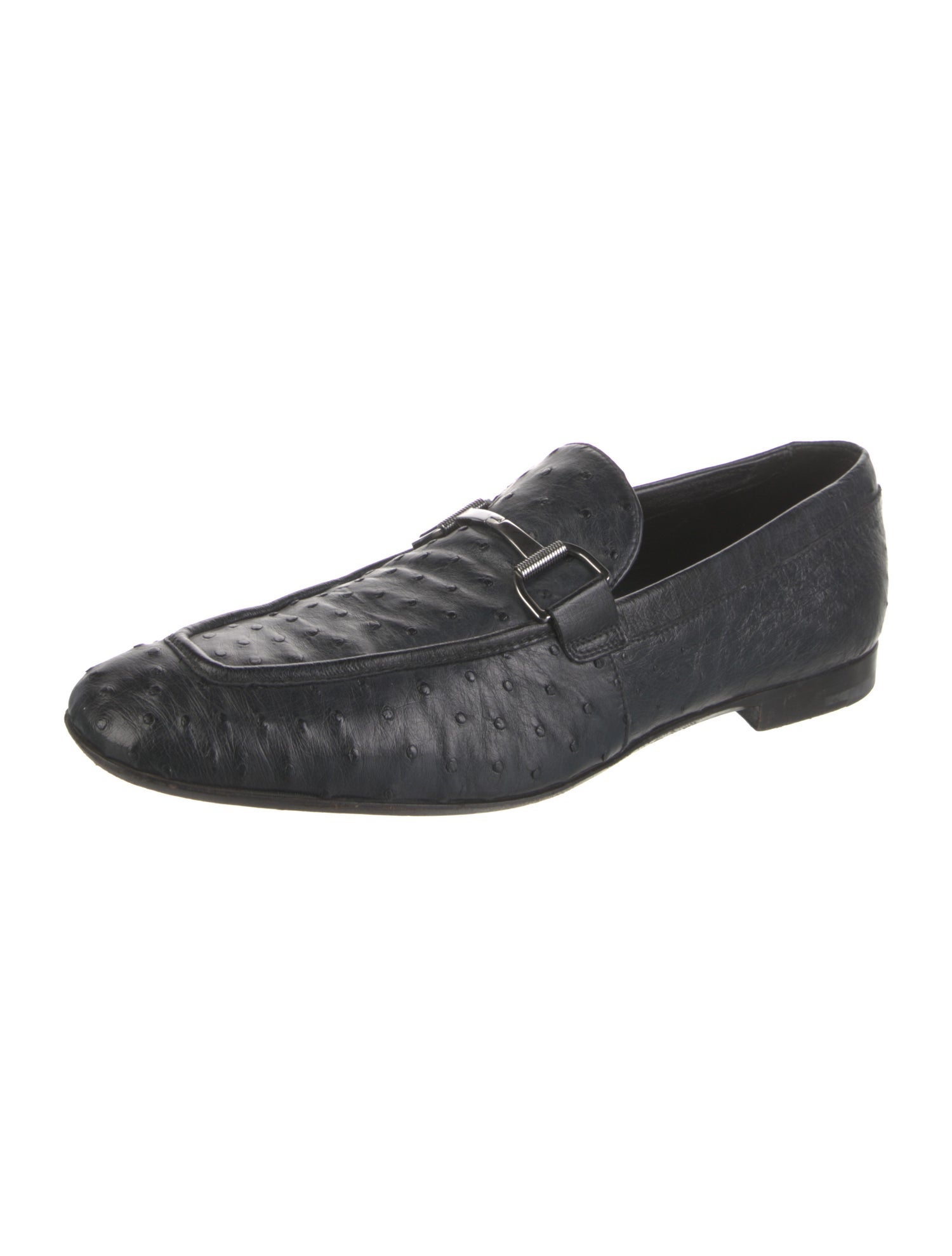 Ermenegildo Zegna Ostrich Dress Loafers
