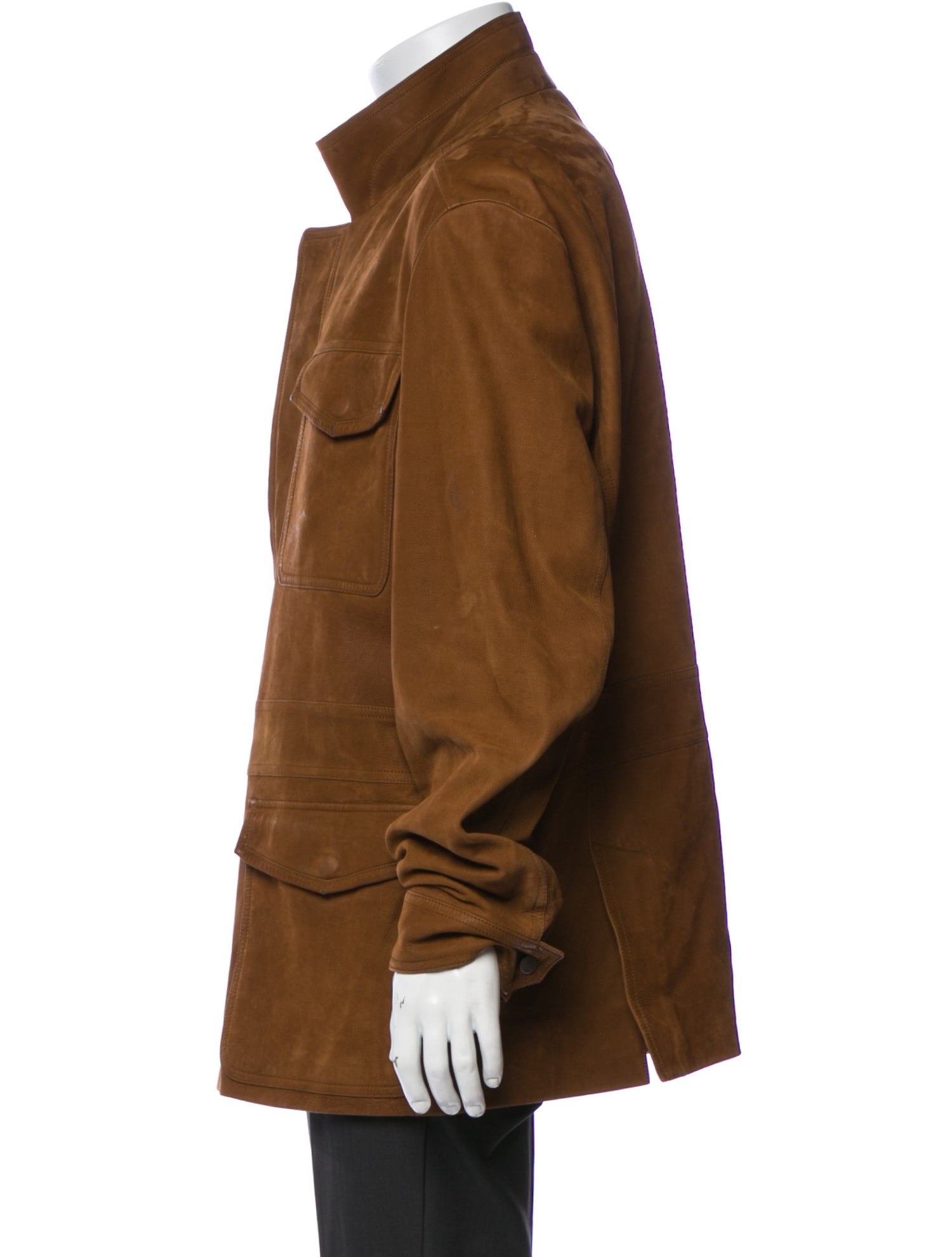 Ermenegildo Zegna Leather Utility Jacket