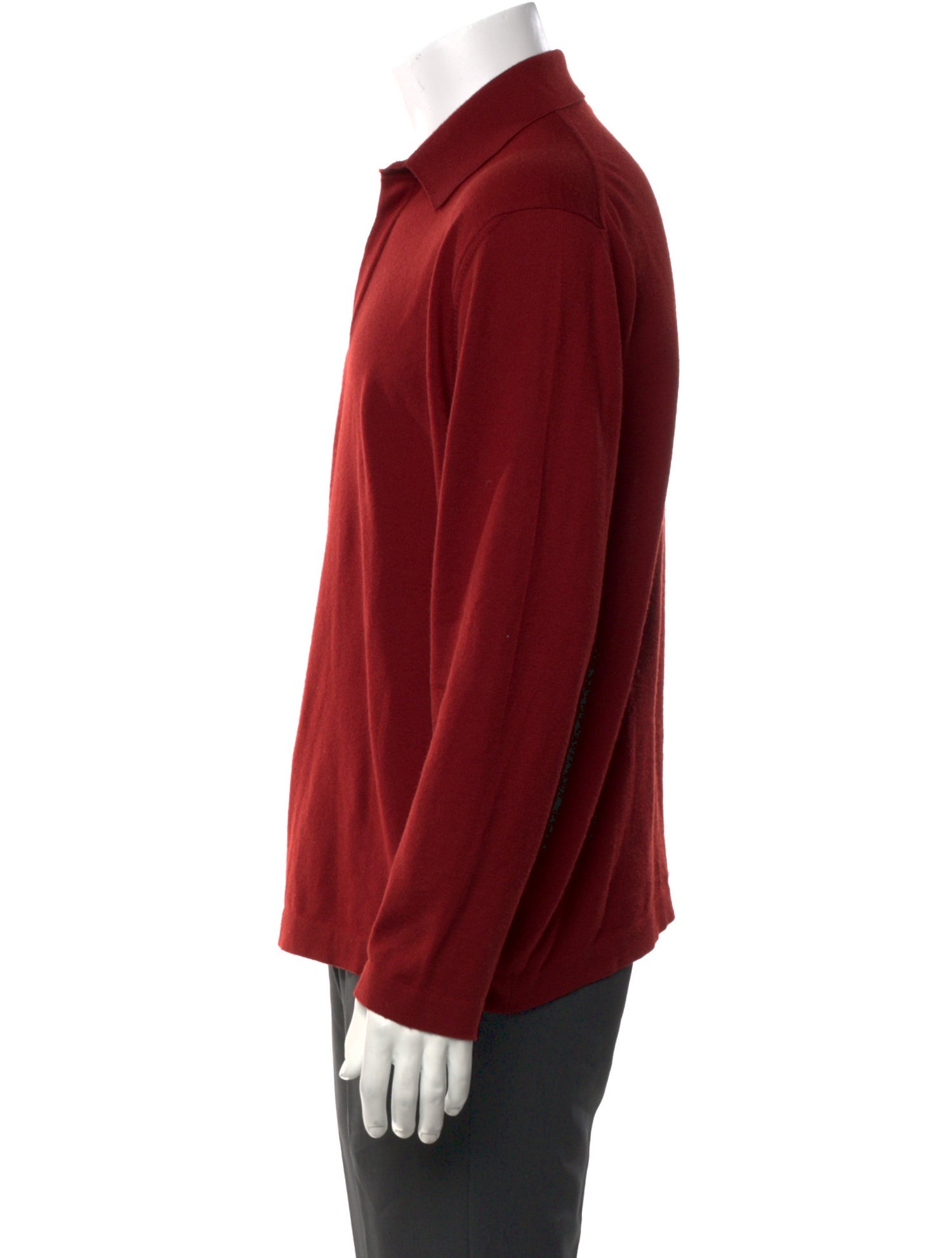 Ermenegildo Zegna Wool Collar Polo Sweater