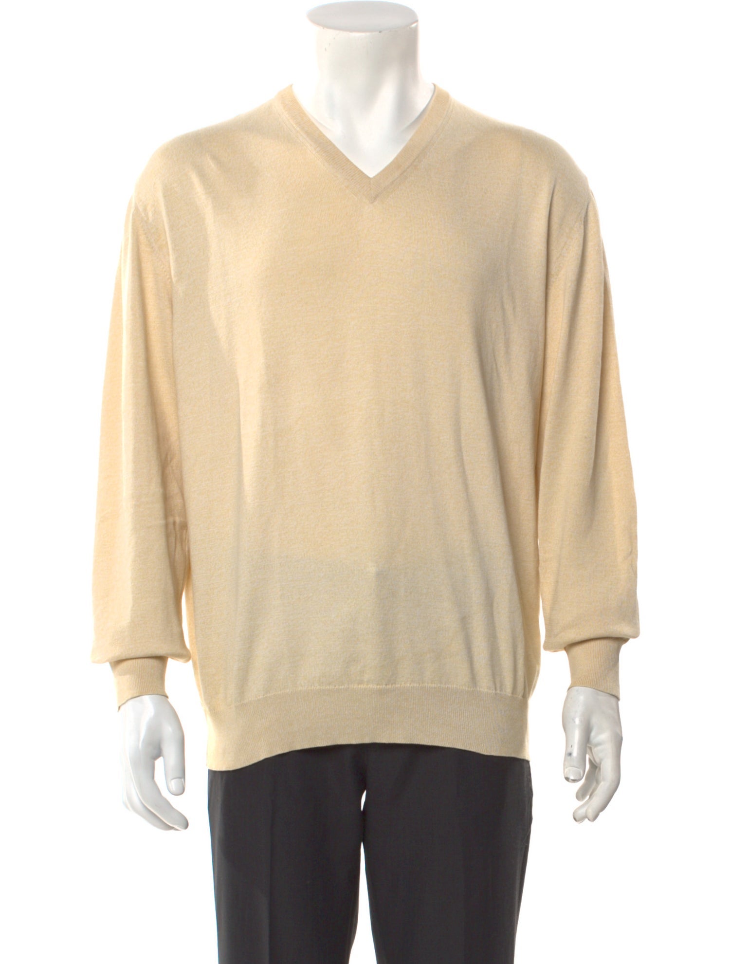 Ermenegildo Zegna V-Neck Long Sleeve Pullover