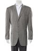 Ermenegildo Zegna Wool Houndstooth Print Blazer