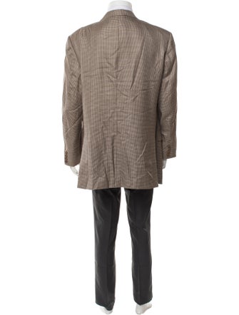 Ermenegildo Zegna Wool Houndstooth Print Blazer