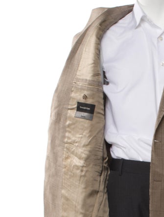 Ermenegildo Zegna Wool Houndstooth Print Blazer
