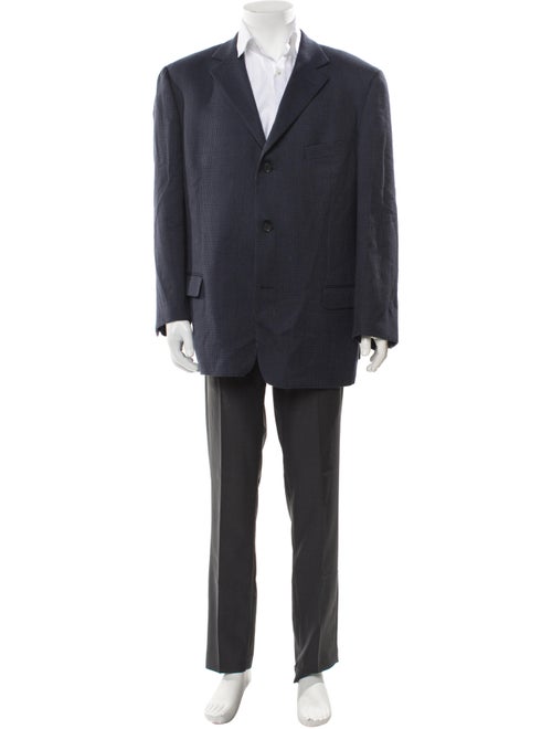 Ermenegildo Zegna Wool Polka Dot Print Blazer