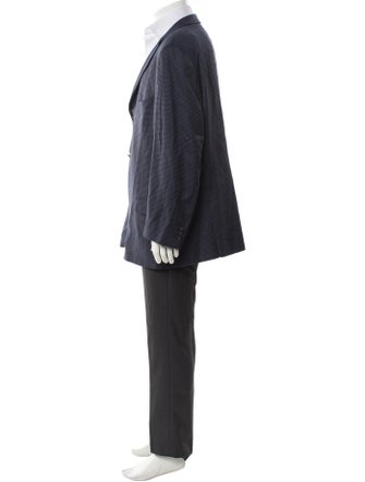 Ermenegildo Zegna Wool Polka Dot Print Blazer