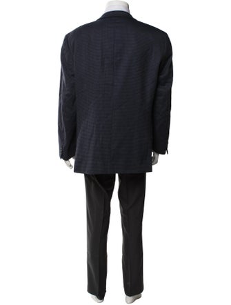 Ermenegildo Zegna Wool Polka Dot Print Blazer