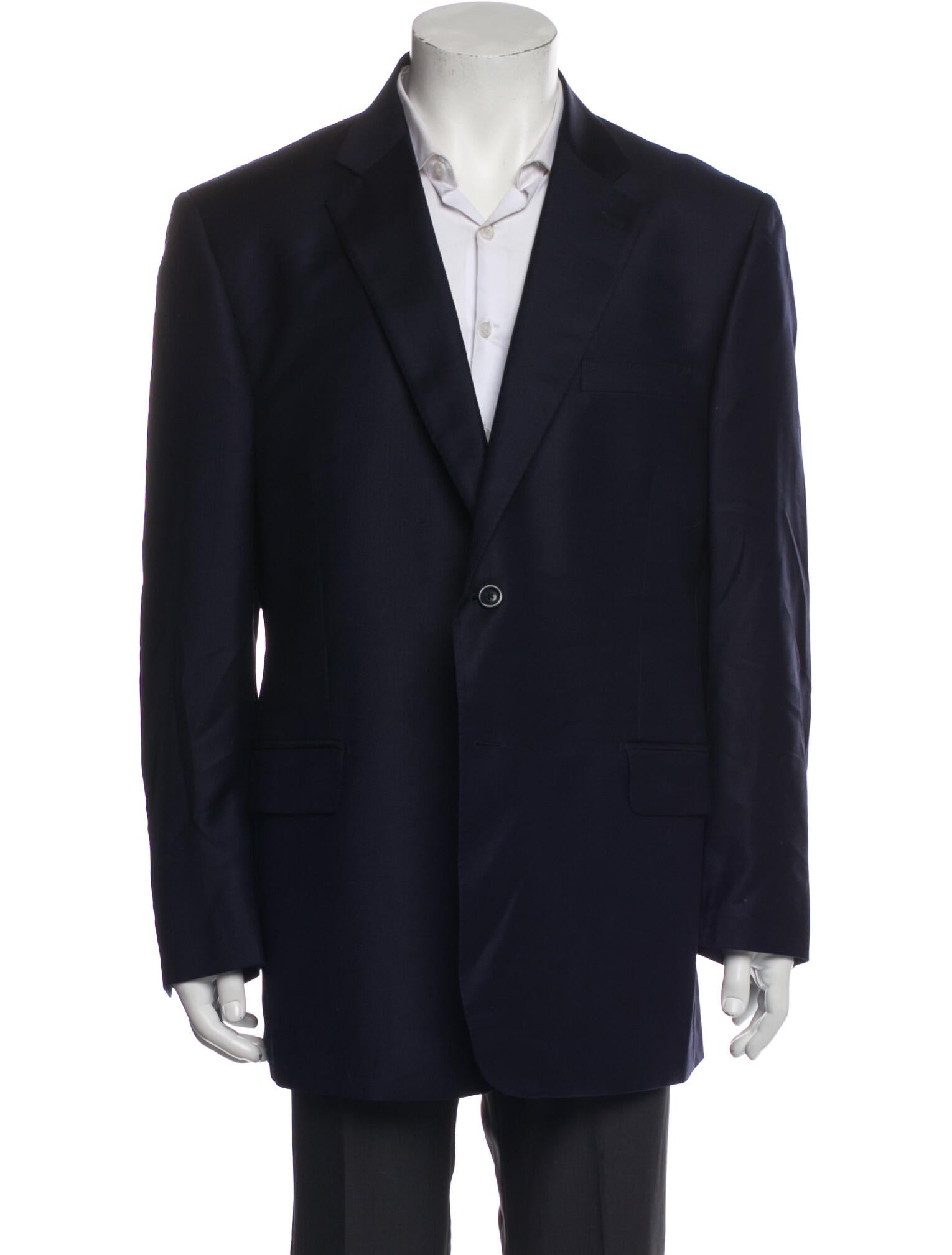 Ermenegildo Zegna Wool Embroidered Accent Blazer