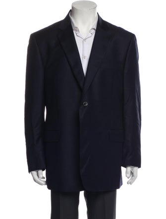Ermenegildo Zegna Wool Embroidered Accent Blazer