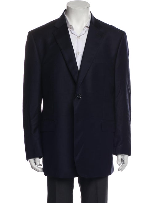 Ermenegildo Zegna Wool Embroidered Accent Blazer