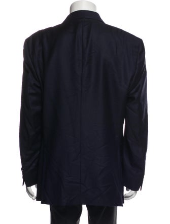 Ermenegildo Zegna Wool Embroidered Accent Blazer