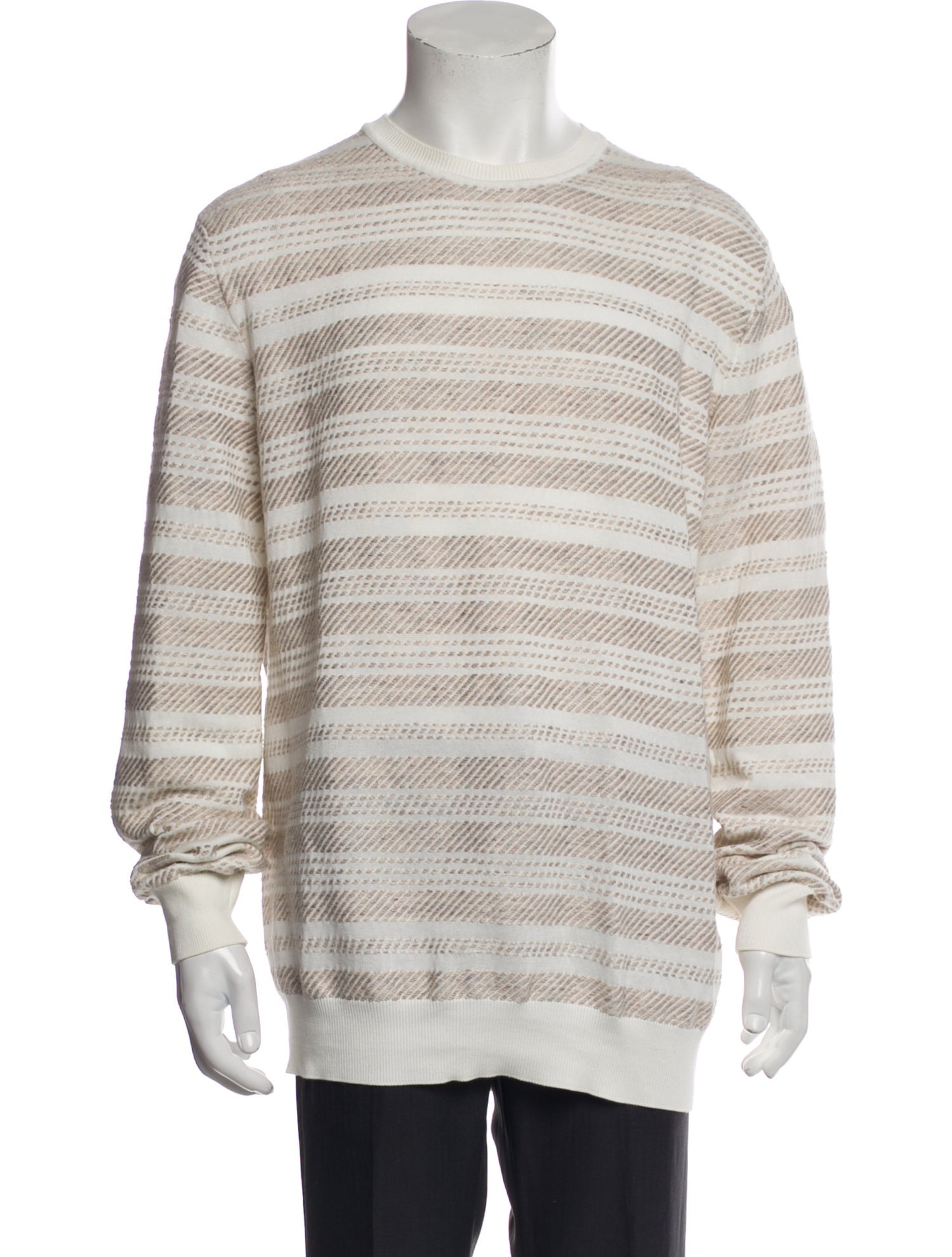 Ermenegildo Zegna Striped Crew Neck Pullover