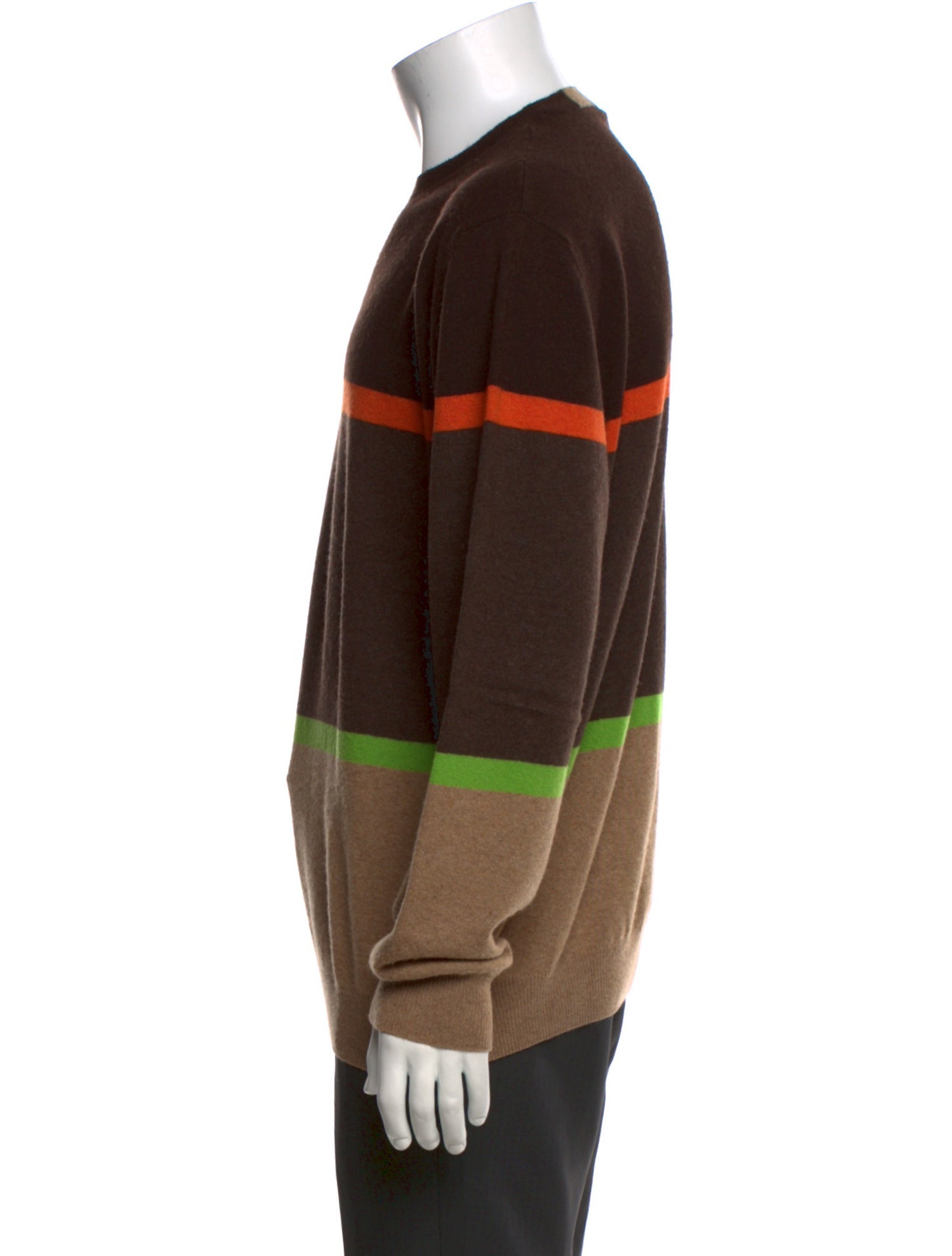 Ermenegildo Zegna Colorblock Pattern Crew Neck Pullover