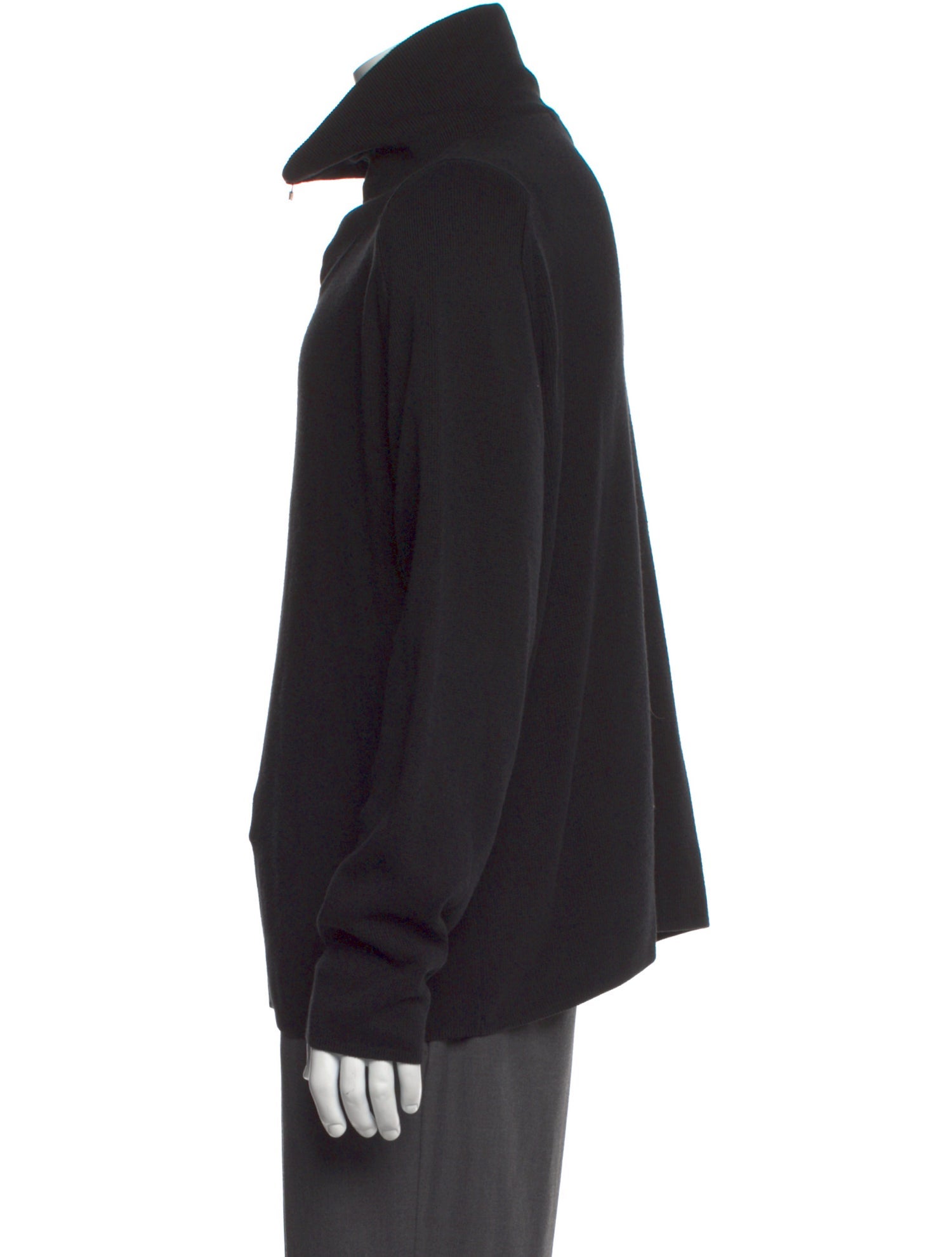 Ermenegildo Zegna Mock Neck Long Sleeve Polo Sweater