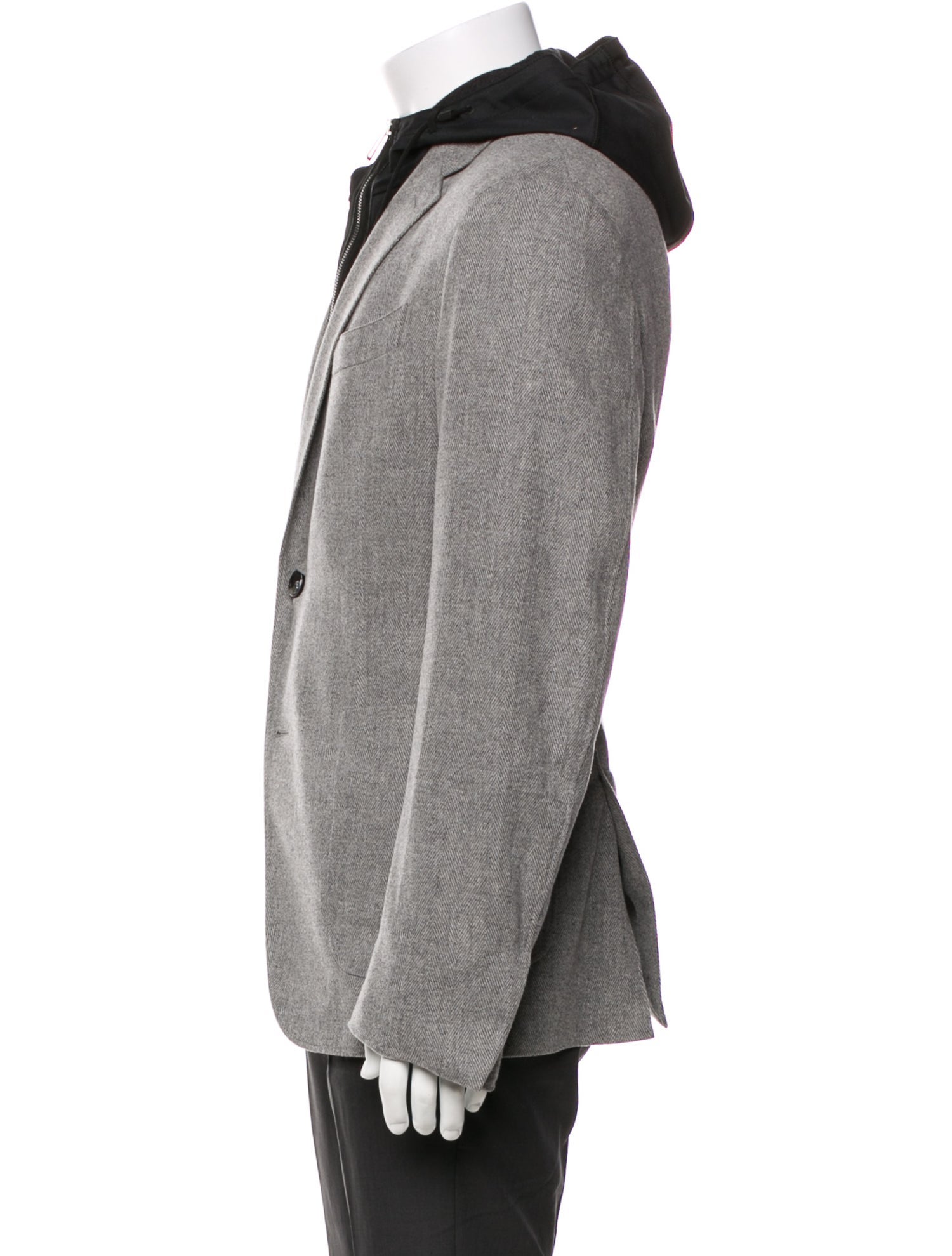 Ermenegildo Zegna Wool Colorblock Pattern Parka