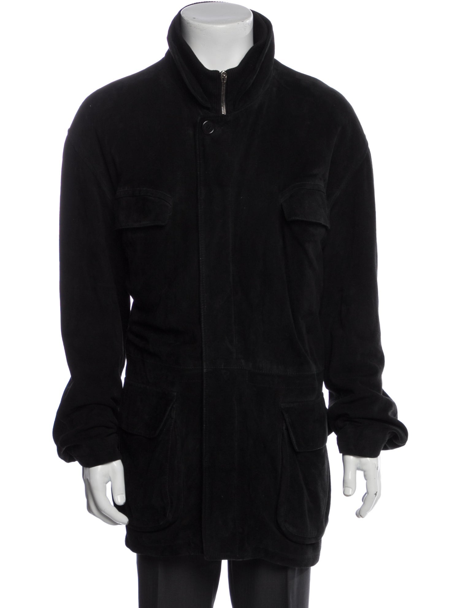 Ermenegildo Zegna Leather Utility Jacket