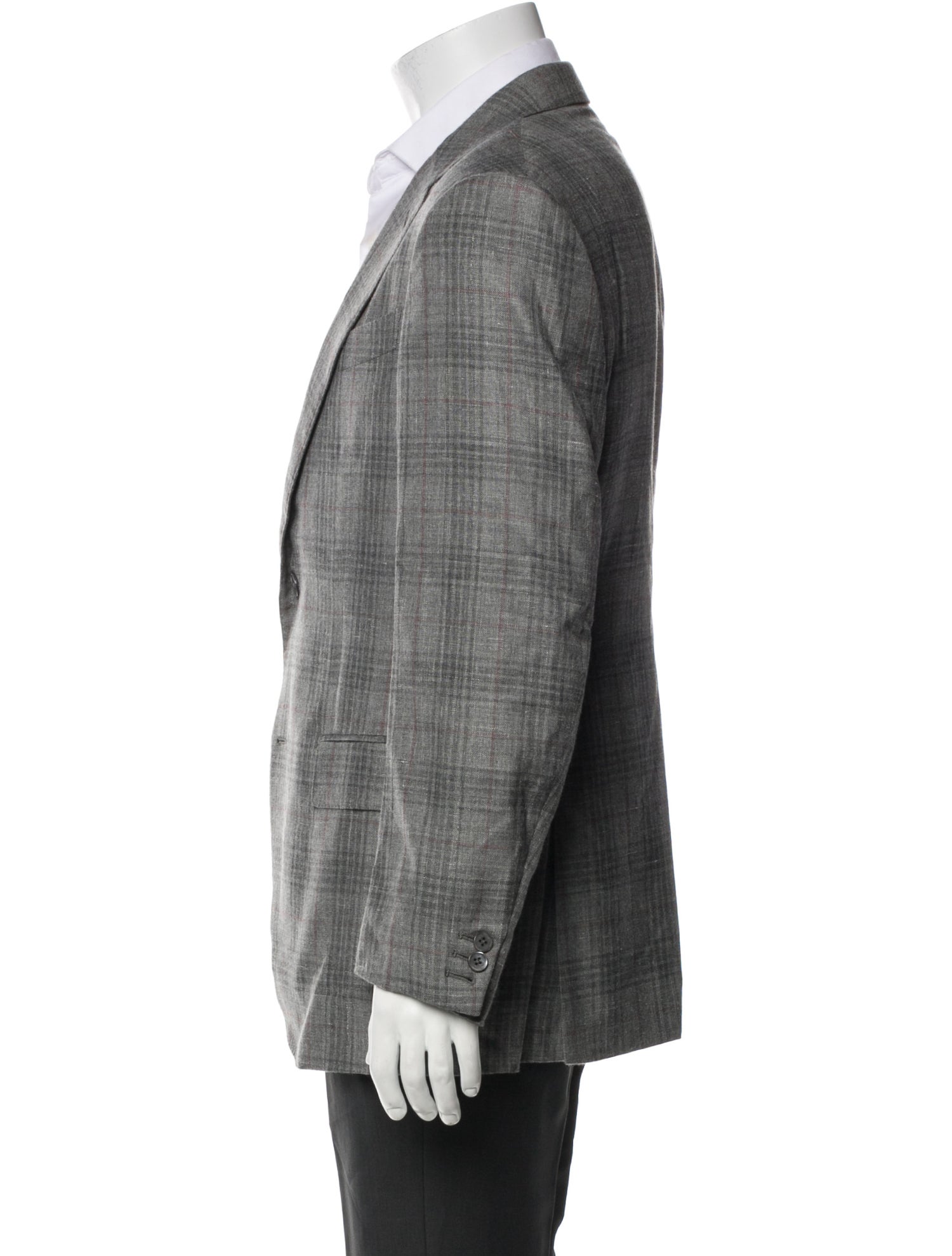 Ermenegildo Zegna Plaid Print Blazer
