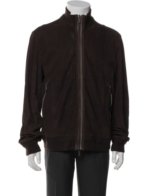 Ermenegildo Zegna Suede Bomber Jacket