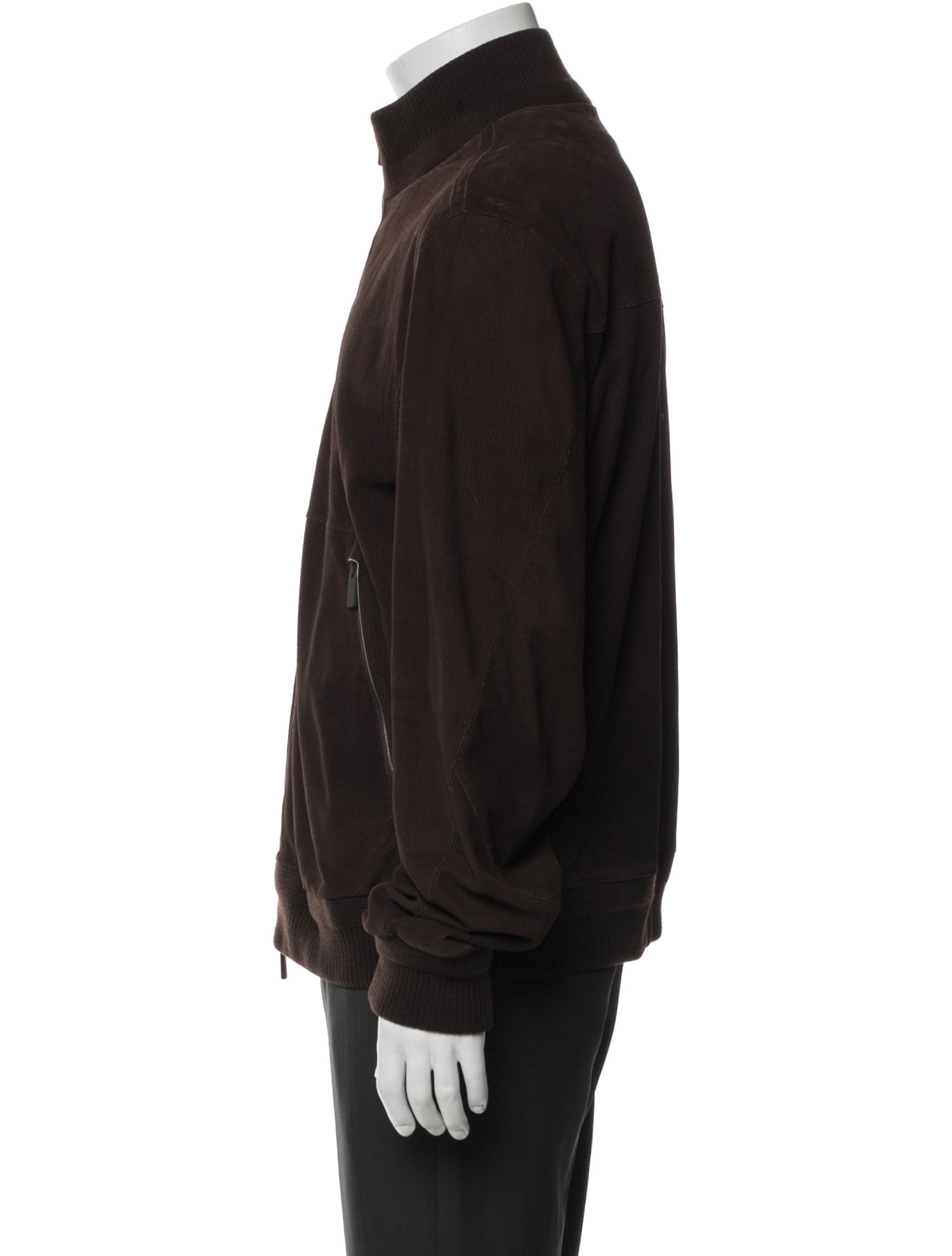 Ermenegildo Zegna Suede Bomber Jacket