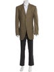 Ermenegildo Zegna Wool Houndstooth Print Overcoat