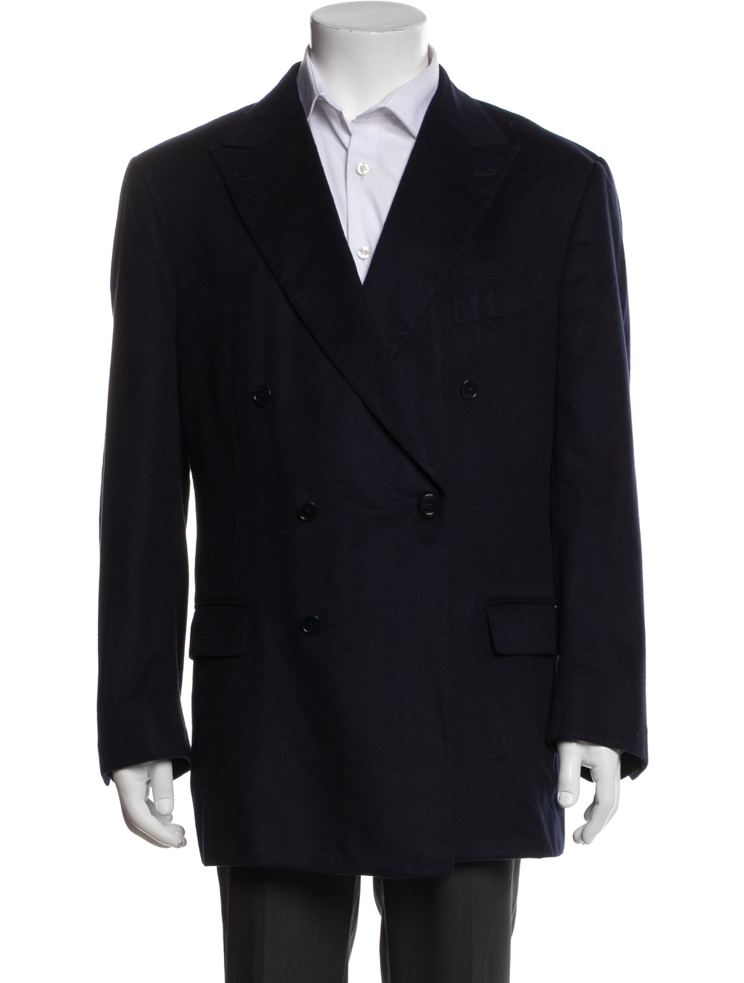 Ermenegildo Zegna Silk Peacoat