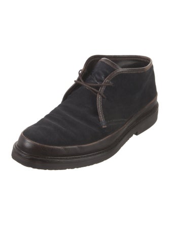 Ermenegildo Zegna Suede Lace-Up Boots