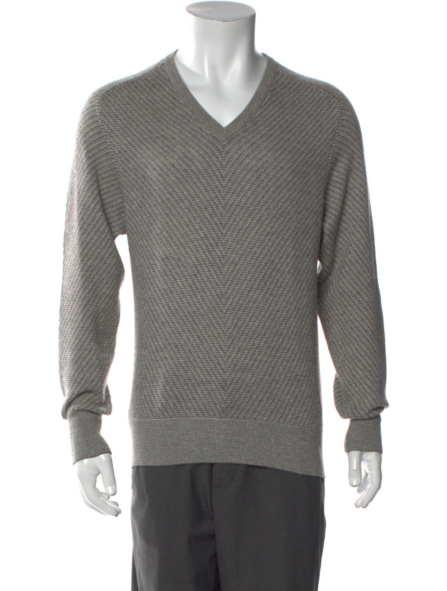 Ermenegildo Zegna Silk V-Neck Pullover