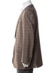Ermenegildo Zegna Wool Plaid Print Blazer