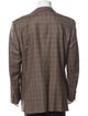 Ermenegildo Zegna Wool Plaid Print Blazer