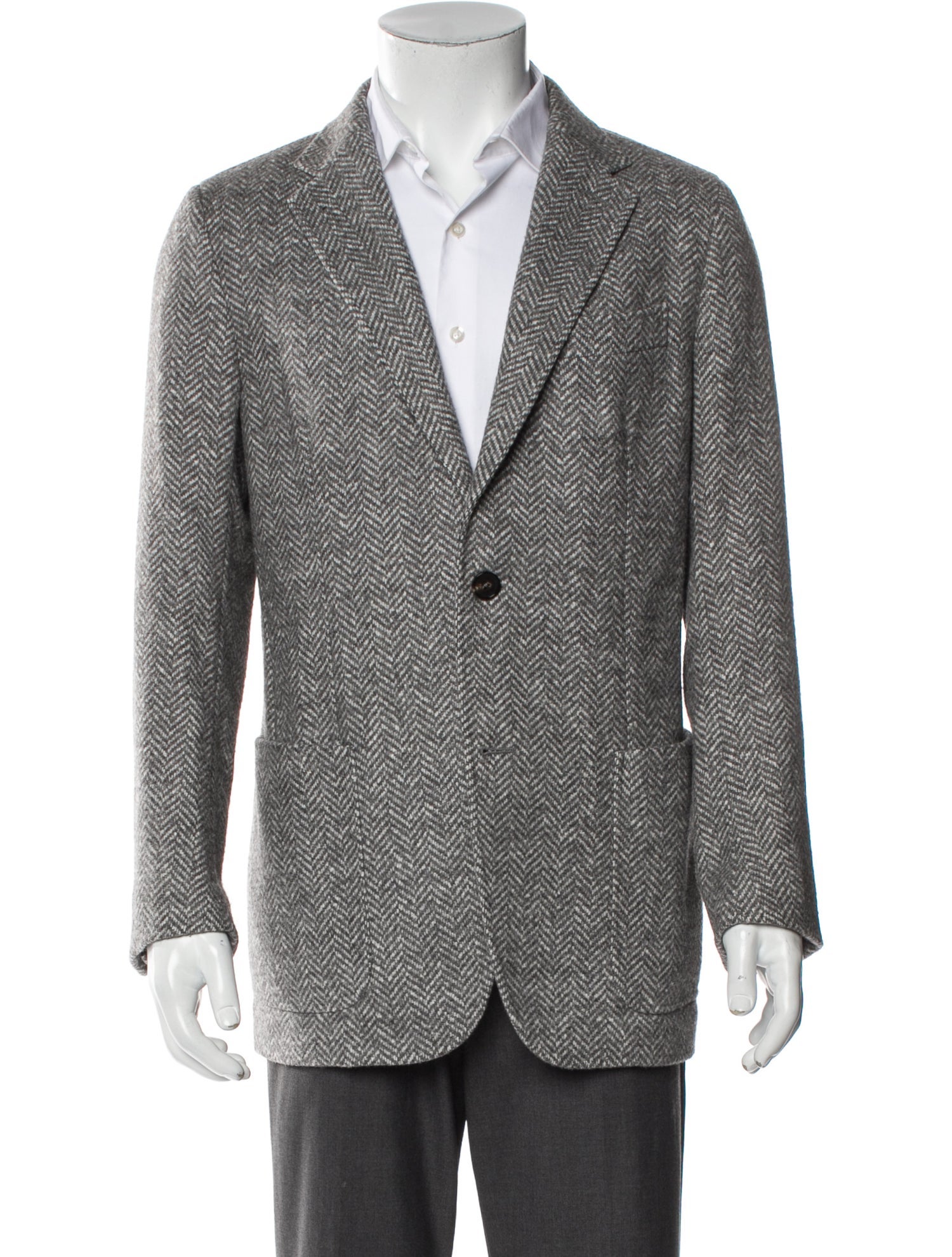 Ermenegildo Zegna Printed Peacoat