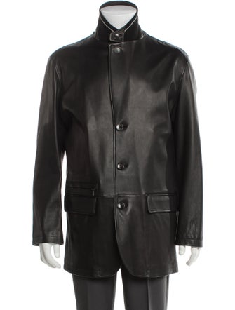 Ermenegildo Zegna Leather Utility Jacket