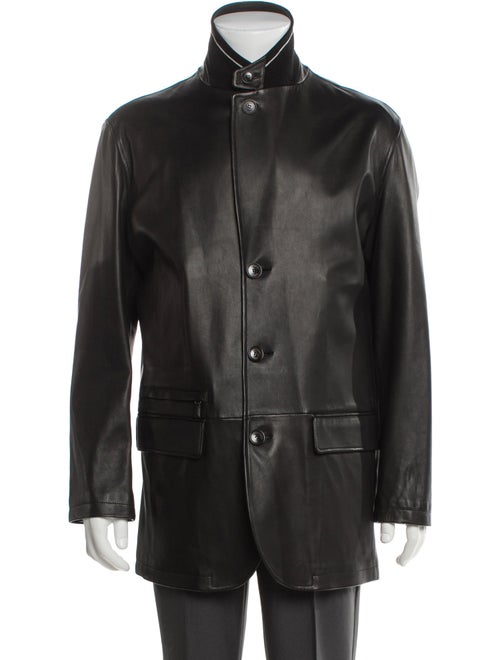 Ermenegildo Zegna Leather Utility Jacket
